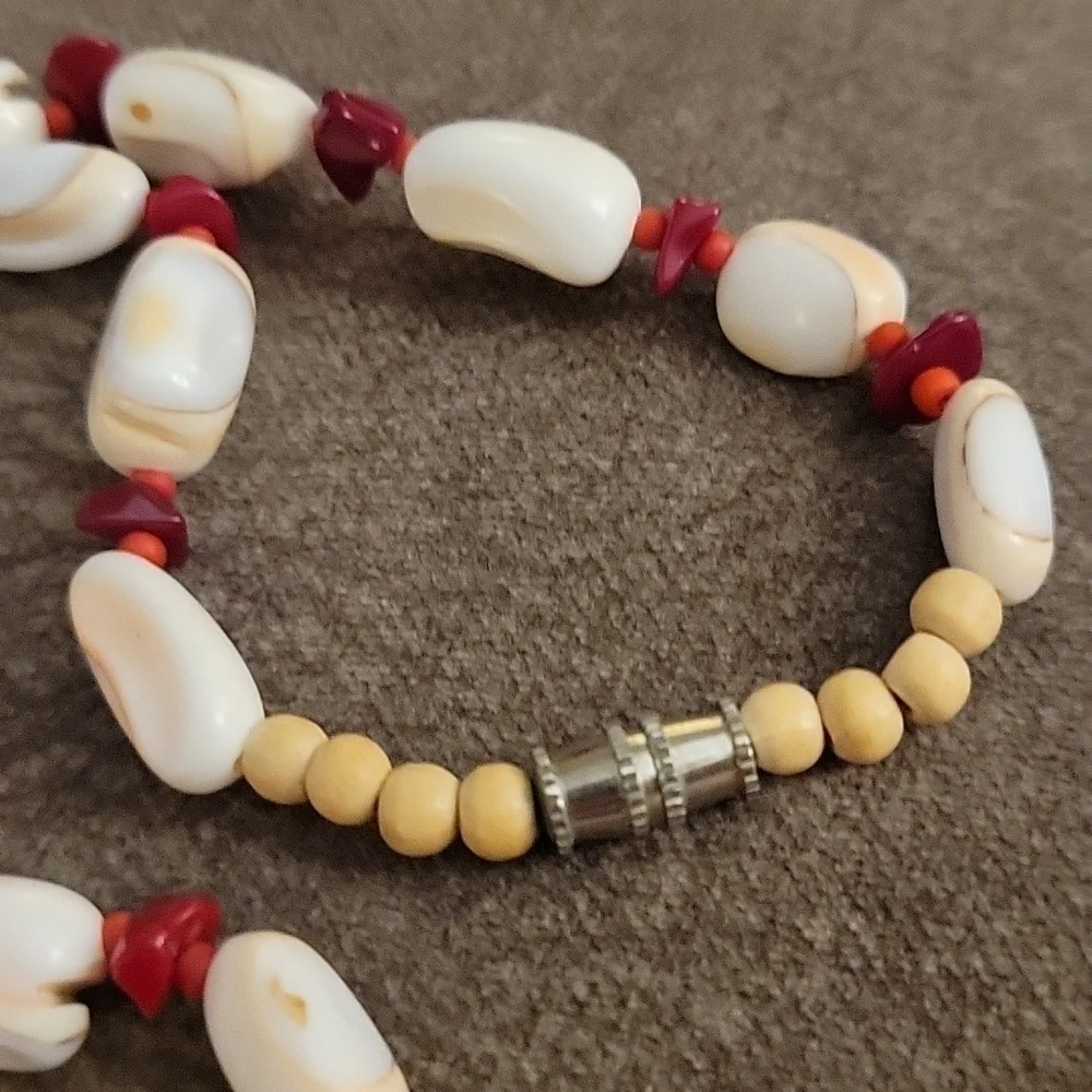 VTG Estate Coral Beaded Necklace
